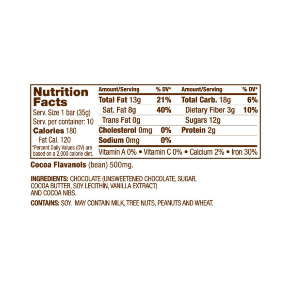 Pure Cocoa Nibs Chocolate Bar