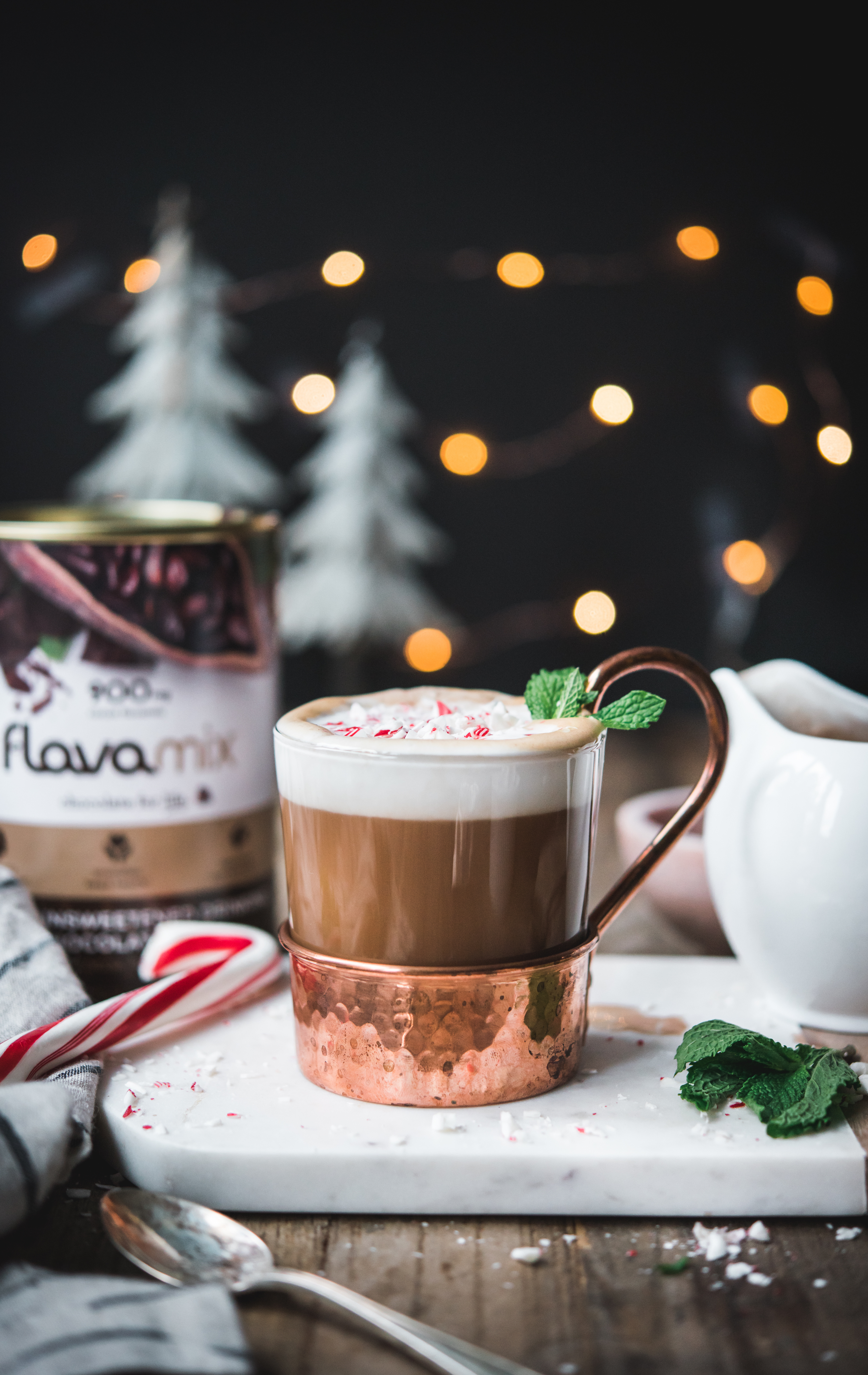 Peppermint Mocha with FlavaMix Unsweetened Drinking Chocolate