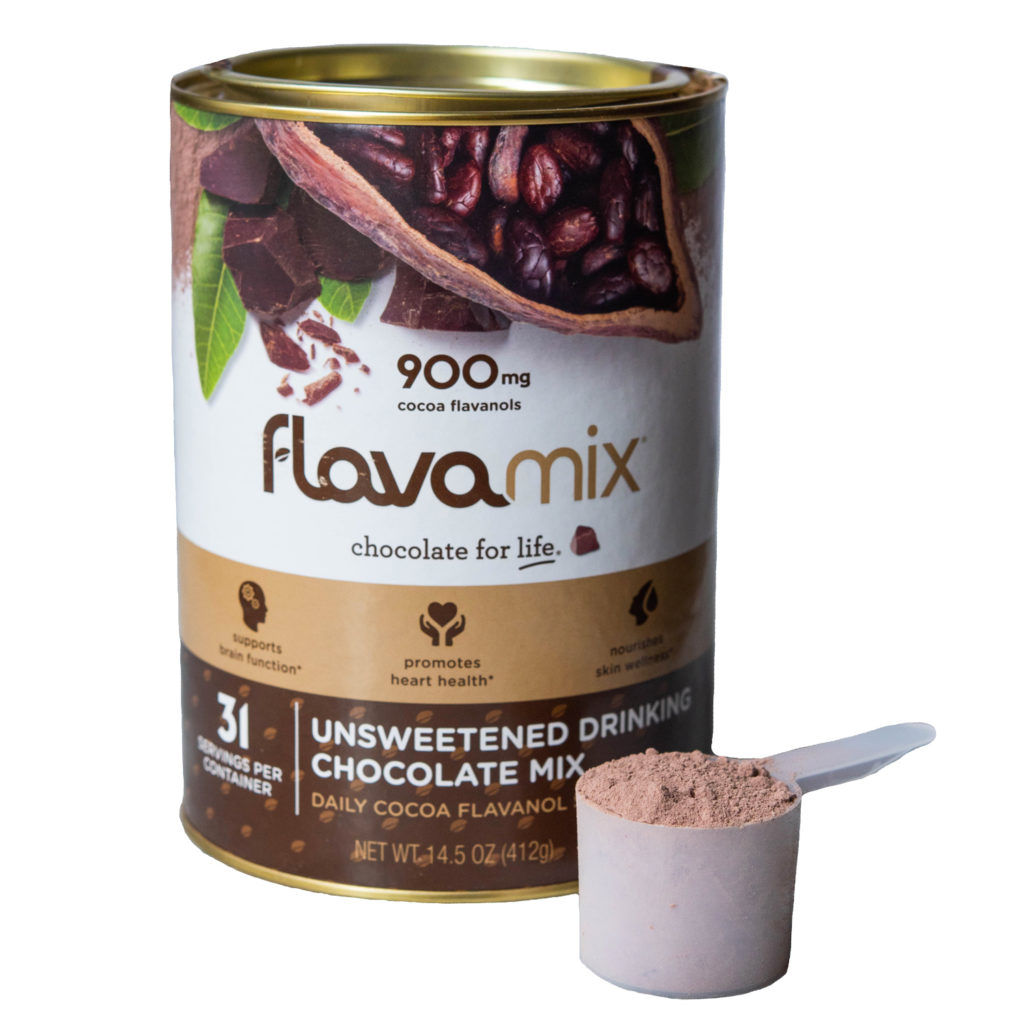 FlavaMix High Flavanol Unsweetened Drinking Chocolate FlavaNaturals